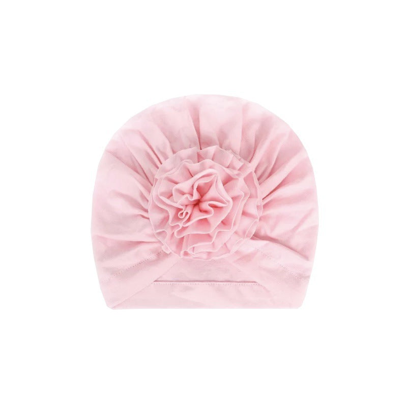 NEW Bloom Flower Baby Headband Knot Toddler Headwrap Elastic Infant Turban Bullet Fabric Infant Beanie Cap Hair Accessories